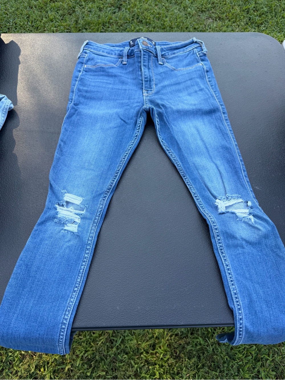 Hollister Light Blue Distressed Skinny Jeans